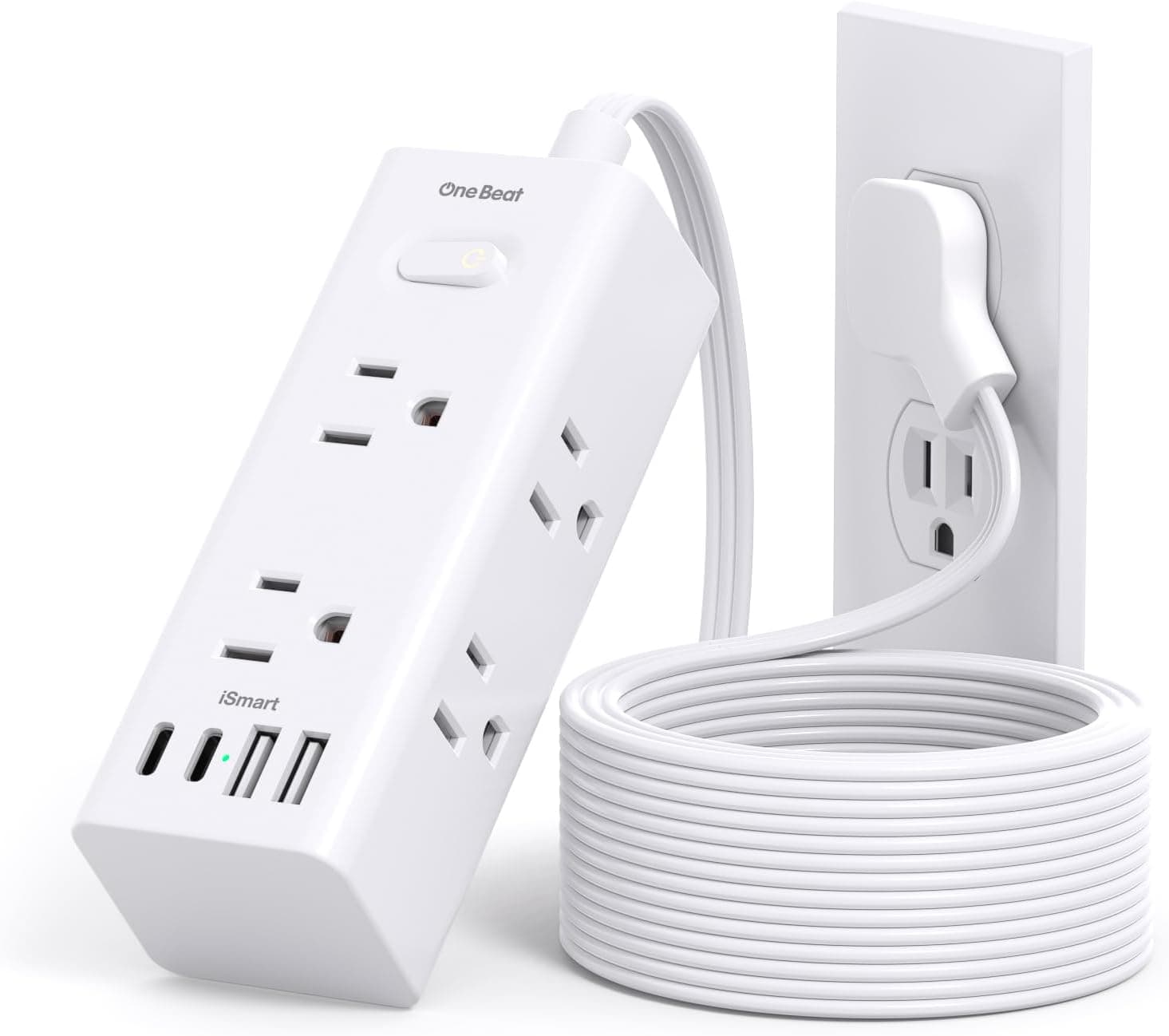 One Beat Power Strip, 6 outlets, 10 ft
